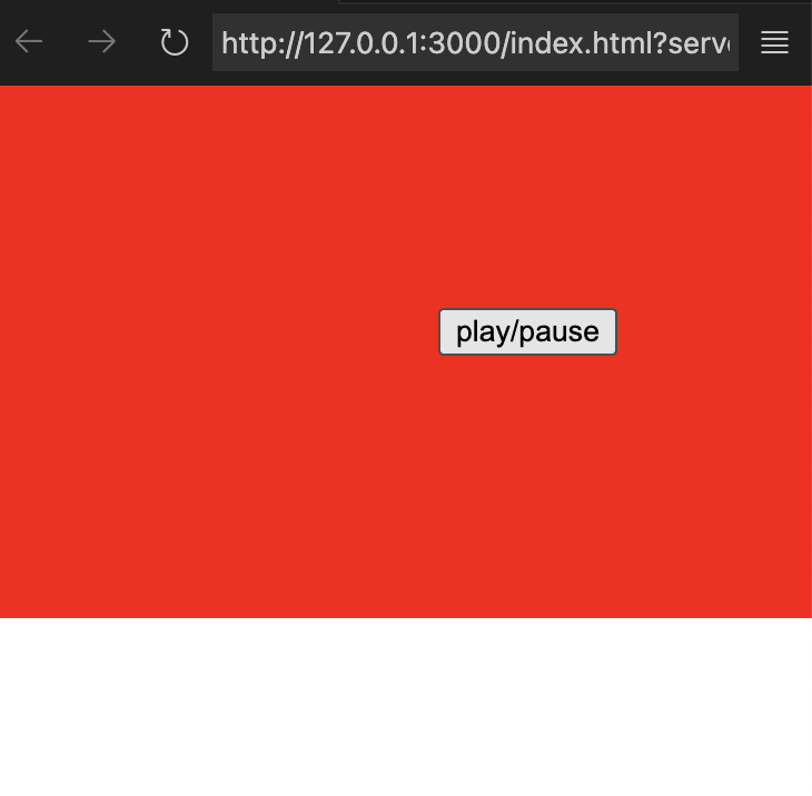 The background changes to red and I struggle to remove the botton white box